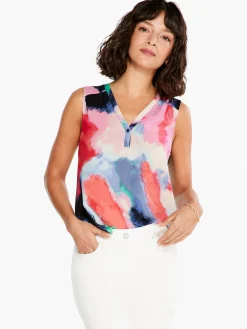 Shop NIC+ZOE Abstract Art Tank Pink Multi