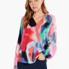 Discount NIC+ZOE Abstract Art Top Pink Multi