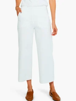 Hot NIC+ZOE All Day Slim Wide Crop Pant Paper White