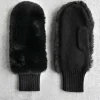 Best NIC+ZOE Amato Faux Fur Mitten Black Onyx