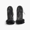 Store NIC+ZOE Amato Zipper Mitten W/ Faux Fur Mouton Cuff Black