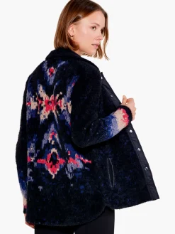 Discount NIC+ZOE Back To It Knit Jacket Black Multi