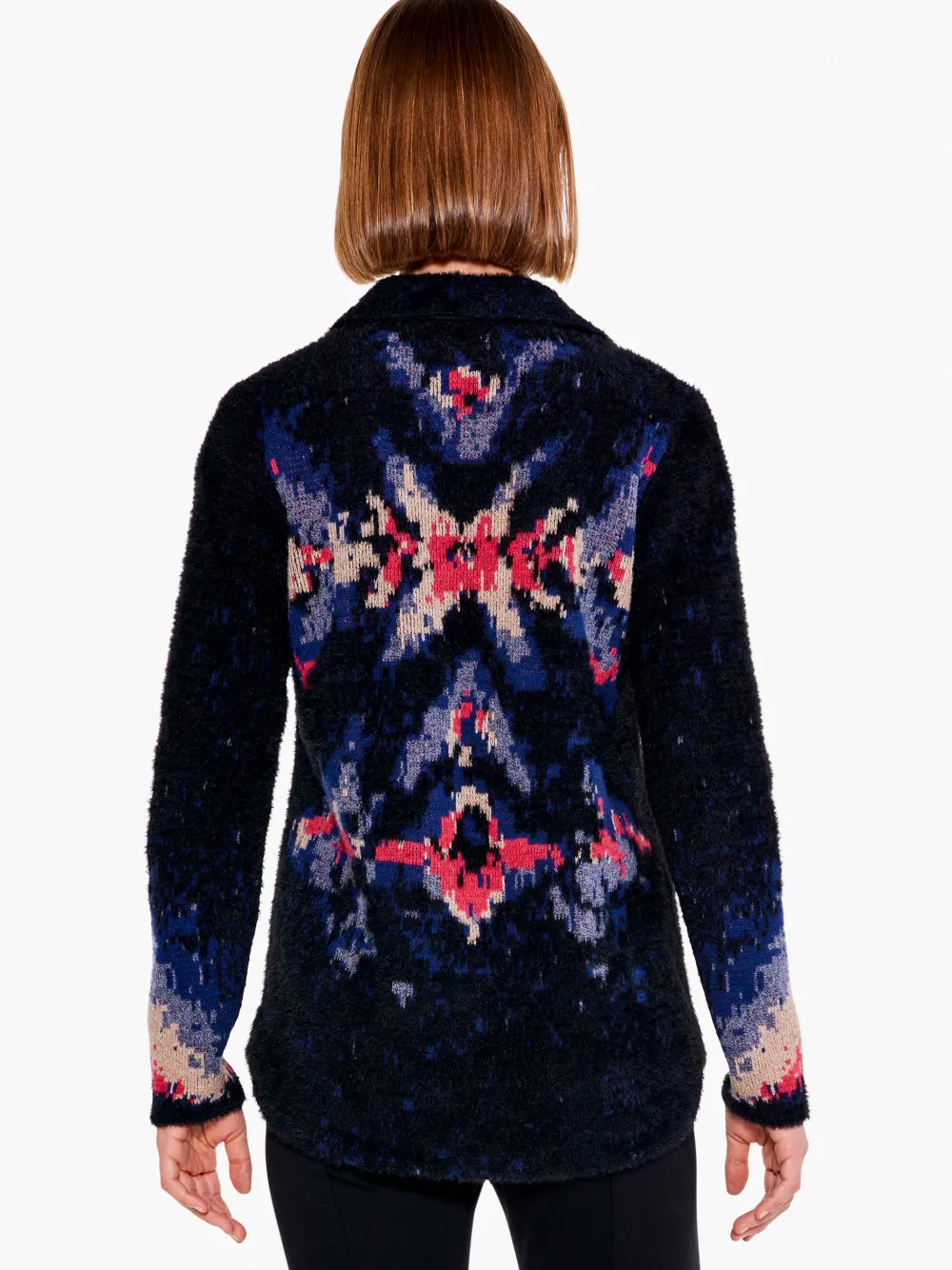 Discount NIC+ZOE Back To It Knit Jacket Black Multi