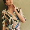 Best NIC+ZOE Banana Leaves Top Aqua Multi