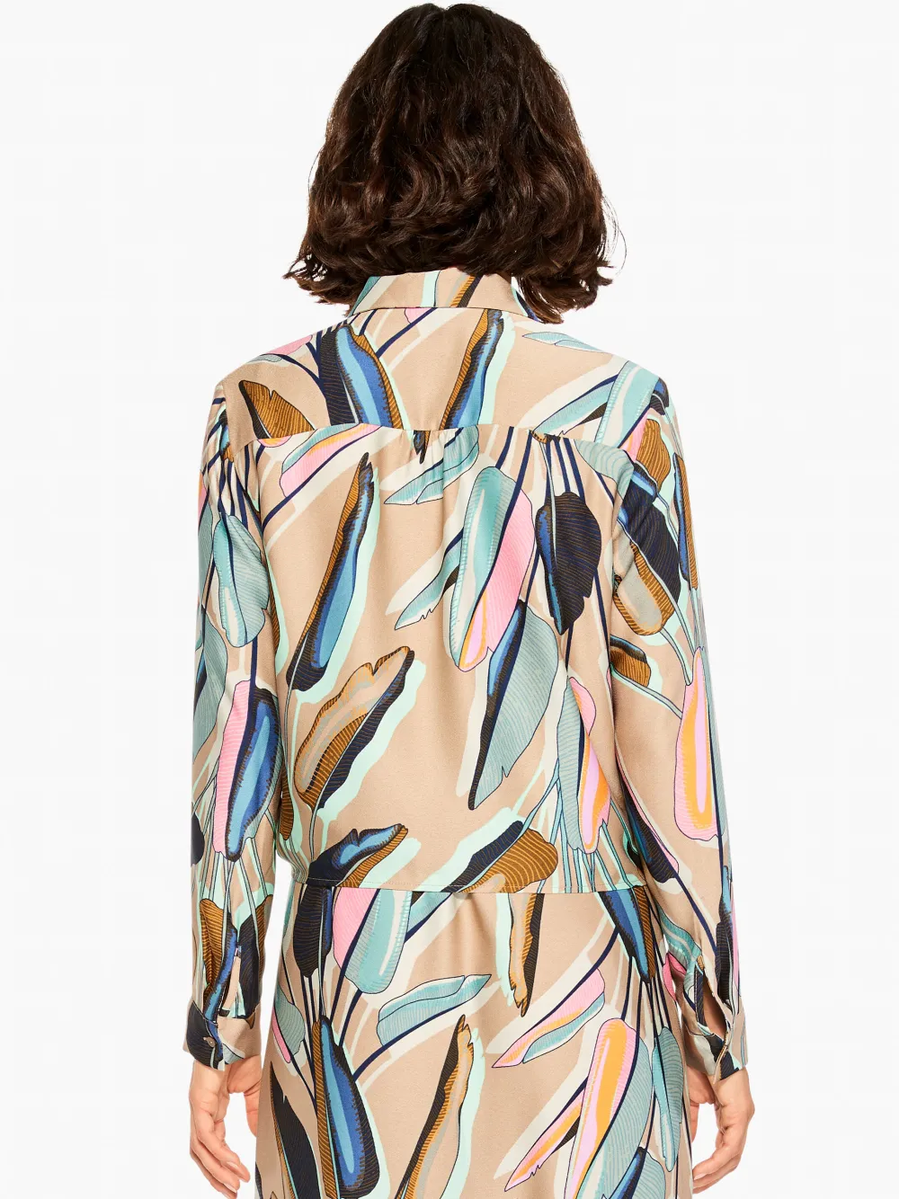 Best NIC+ZOE Banana Leaves Top Aqua Multi