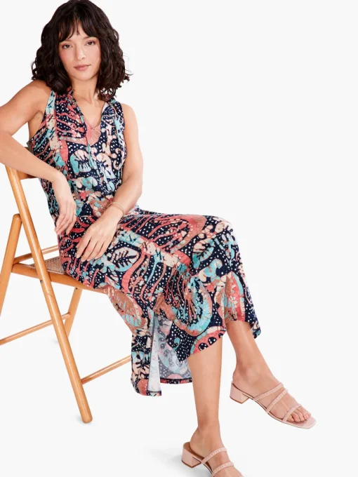 Online NIC+ZOE Batik Stamp Dress Indigo Multi