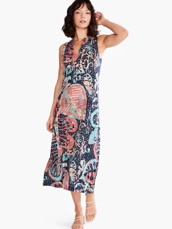 Online NIC+ZOE Batik Stamp Dress Indigo Multi