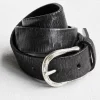 Hot NIC+ZOE B.Belt - Lazer Cut Distressed Belt Cognac