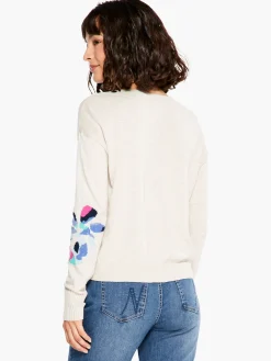 Best NIC+ZOE Blooming Short V Sweater Neutral Multi