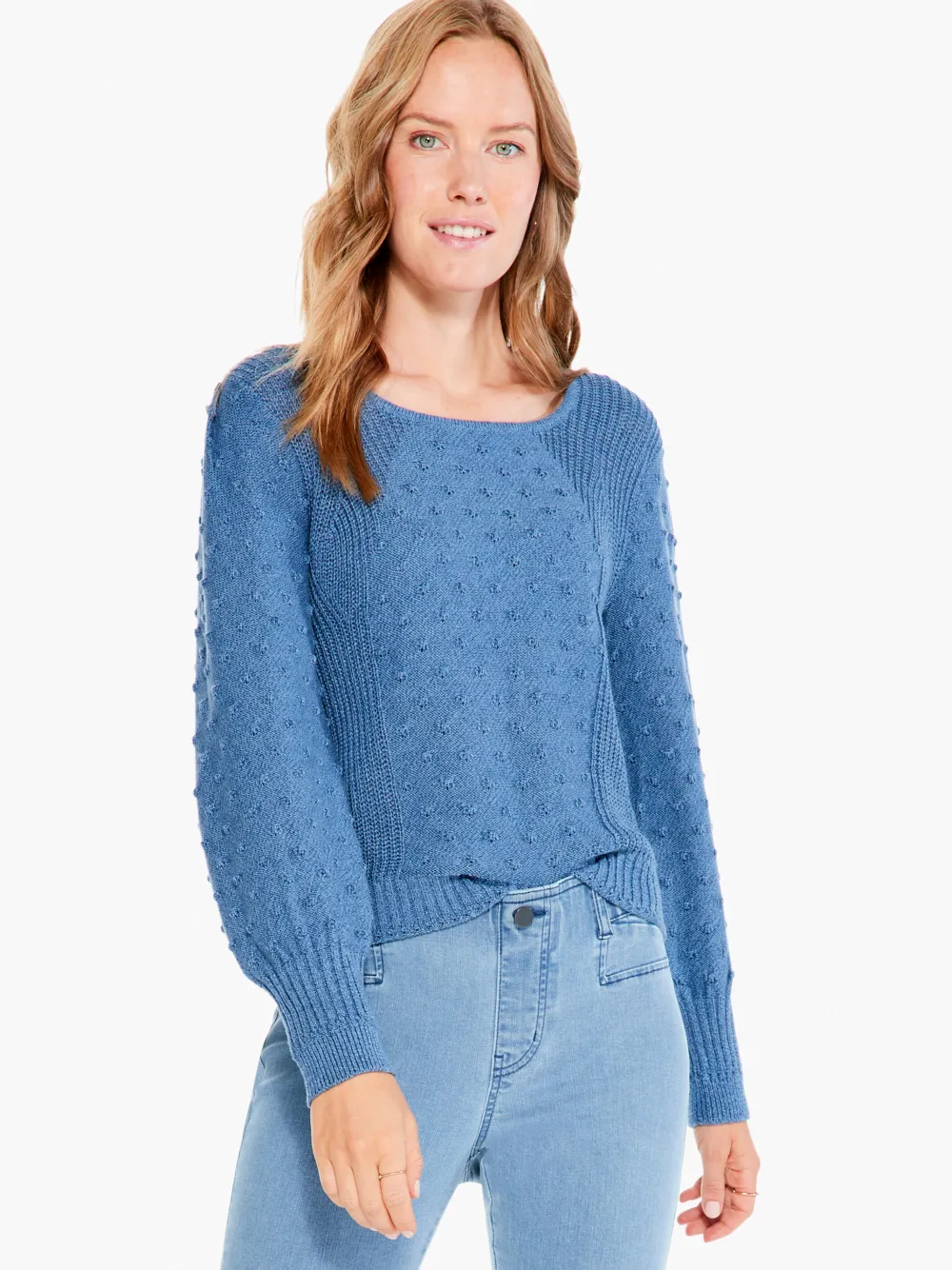 Fashion NIC+ZOE Bobble Sweater Bayside