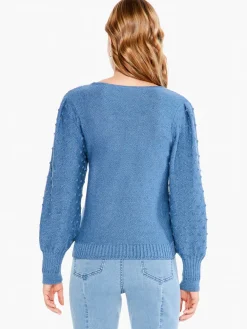 Sale NIC+ZOE Bobble Sweater Bayside