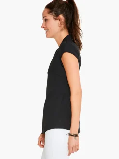Shop NIC+ZOE Cap Sleeve Day To Night Top Black Onyx