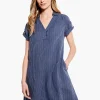 Flash Sale NIC+ZOE Central Park Day Dress Blue Multi