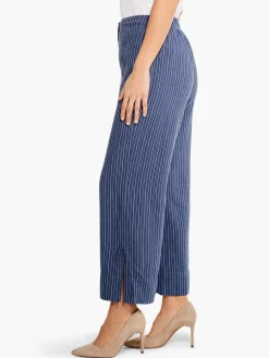 Online NIC+ZOE Central Park Wide-Leg Ankle Pant Blue Multi