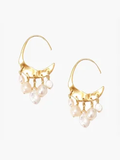 Cheap NIC+ZOE Chan Luu - Crescent Drops Earring Pearl