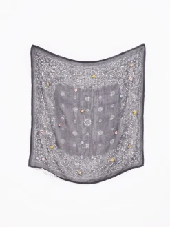 New NIC+ZOE Chan Luu - Embroidered Bandana Black Multi