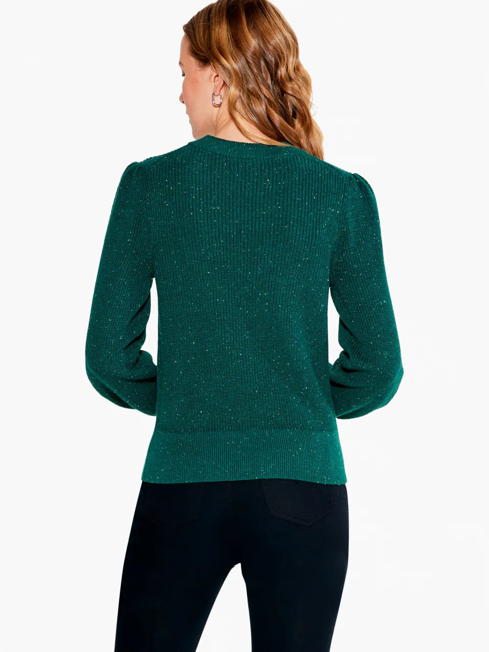 Shop NIC+ZOE Cheerful Chill Sweater Green Mix