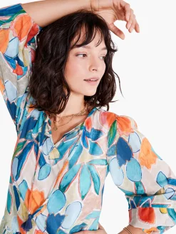 Best Sale NIC+ZOE Citrus Grove Dress Blue Multi