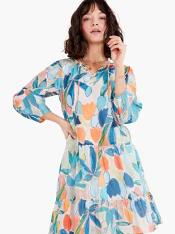 Best Sale NIC+ZOE Citrus Grove Dress Blue Multi