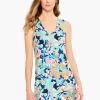 Clearance NIC+ZOE Color Field Dress Aqua Multi