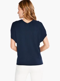 Flash Sale NIC+ZOE Color Spun Sweater Indigo Multi