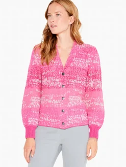Fashion NIC+ZOE Confetti Cardigan Pink Multi