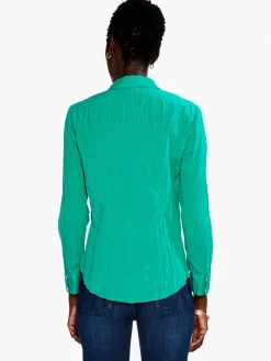 Outlet NIC+ZOE Crinkle Shirt Bright Jade