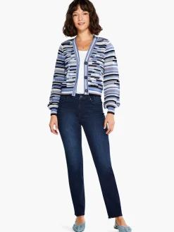 Best NIC+ZOE Crochet Blues Cardigan Blue Multi