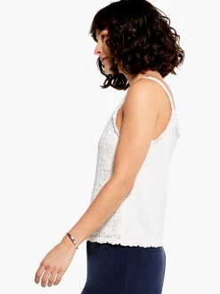 Fashion NIC+ZOE Crochet Cami Paper White