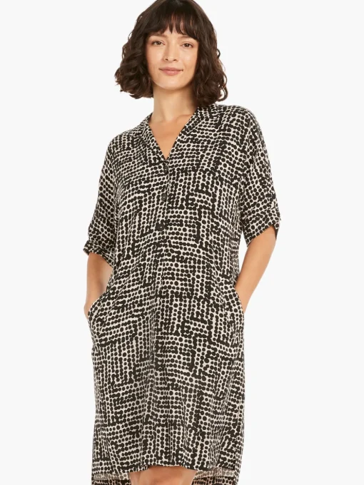 Store NIC+ZOE Daydream Dot Dress Black Multi