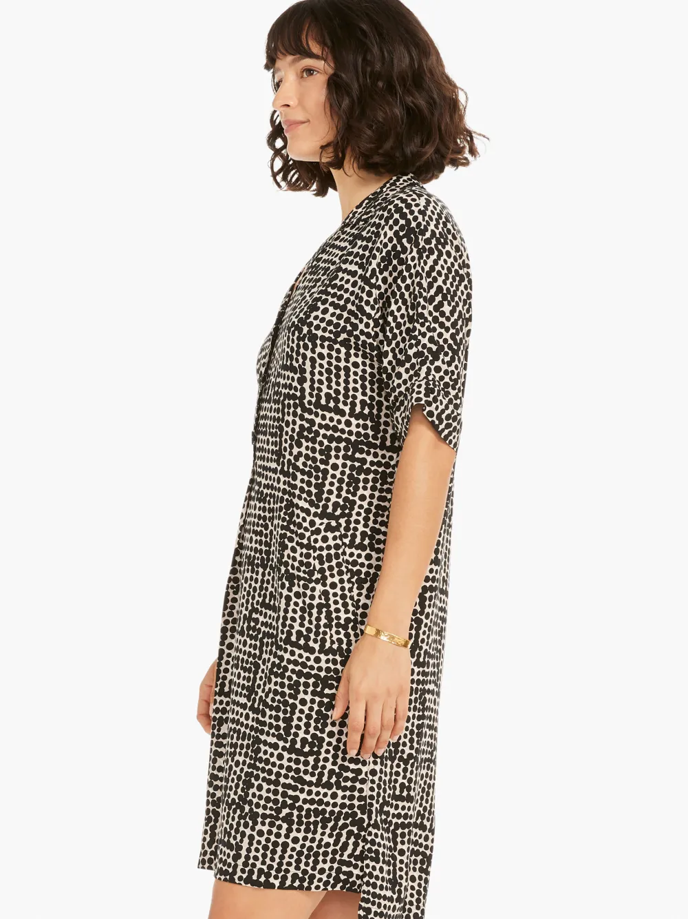 Store NIC+ZOE Daydream Dot Dress Black Multi