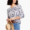 Fashion NIC+ZOE Easy Angles Sweater Indigo Multi