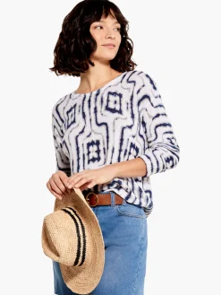 Fashion NIC+ZOE Easy Angles Sweater Indigo Multi