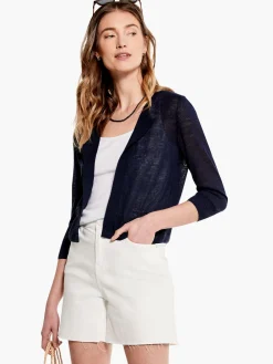 Fashion NIC+ZOE Easy Featherweight Cardigan Dark Indigo
