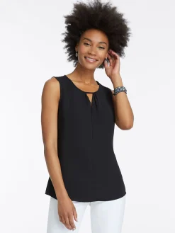 Flash Sale NIC+ZOE Easy Keyhole Top Black Onyx