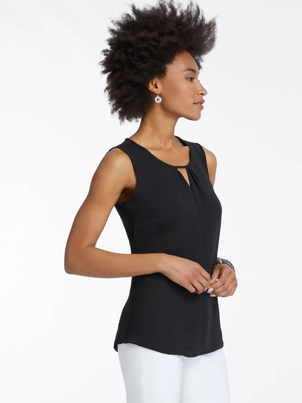 Online NIC+ZOE Easy Keyhole Top Black Onyx