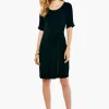 Cheap NIC+ZOE Eaze Tie Dress Black Onyx