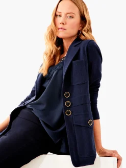 Clearance NIC+ZOE Editor Blazer Dark Indigo