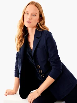 Clearance NIC+ZOE Editor Blazer Dark Indigo