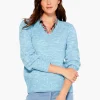 Sale NIC+ZOE Evening Chill Sweater Ocean Tide