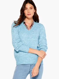 Sale NIC+ZOE Evening Chill Sweater Ocean Tide