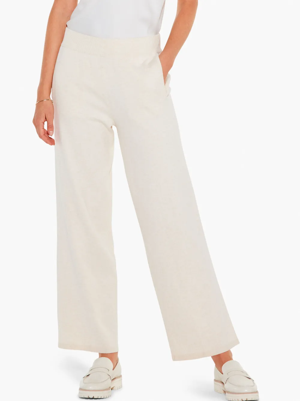 Hot NIC+ZOE Everyday Wide-Leg Knit Pant Canvas Heather