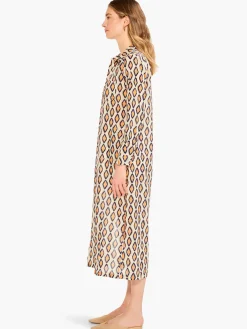 Fashion NIC+ZOE Falling Diamonds Dress Orange Multi