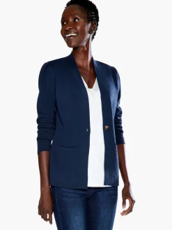 Best Sale NIC+ZOE Femme Sleeve Jacket Dark Indigo