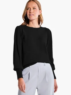 Discount NIC+ZOE Femme Sleeve Sweater Black Onyx