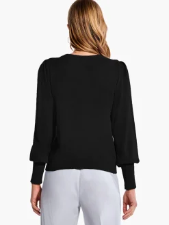 Discount NIC+ZOE Femme Sleeve Sweater Black Onyx
