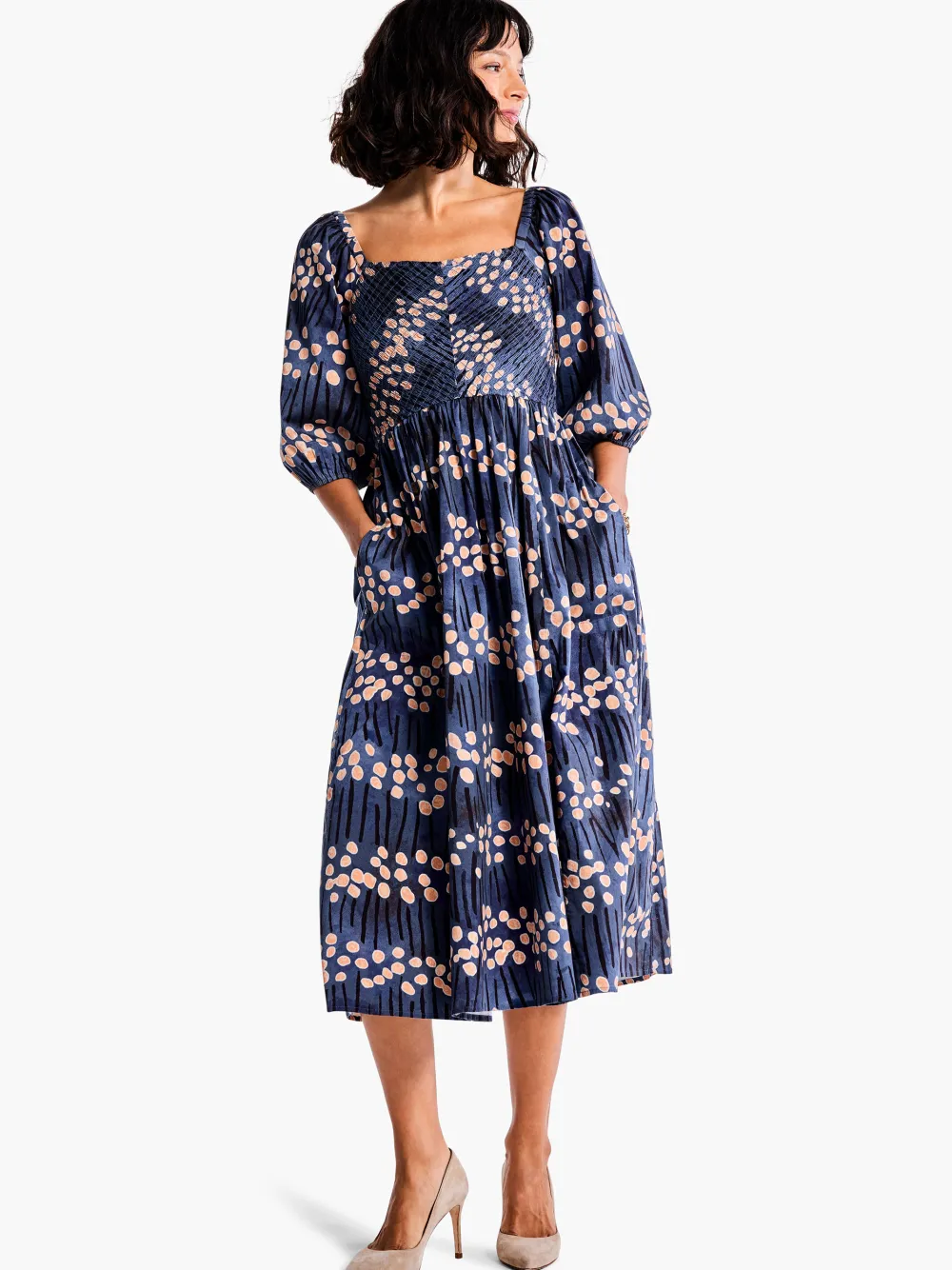 Sale NIC+ZOE Firefly Glow Dress Blue Multi