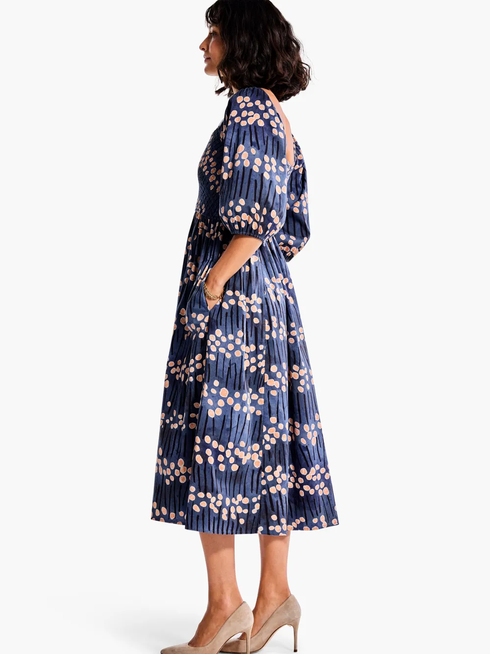 Sale NIC+ZOE Firefly Glow Dress Blue Multi