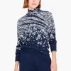 Best NIC+ZOE First Frost Sweater Indigo Multi