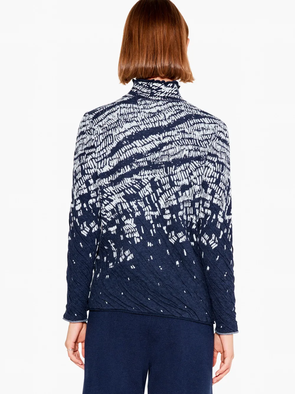 Best NIC+ZOE First Frost Sweater Indigo Multi